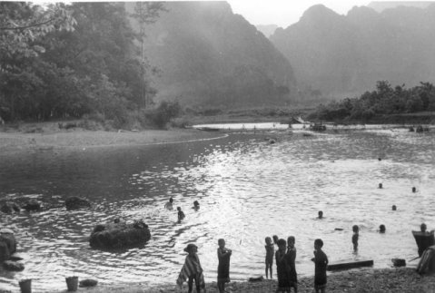 Cadre de la rivire Nam Sane prs de Thathom